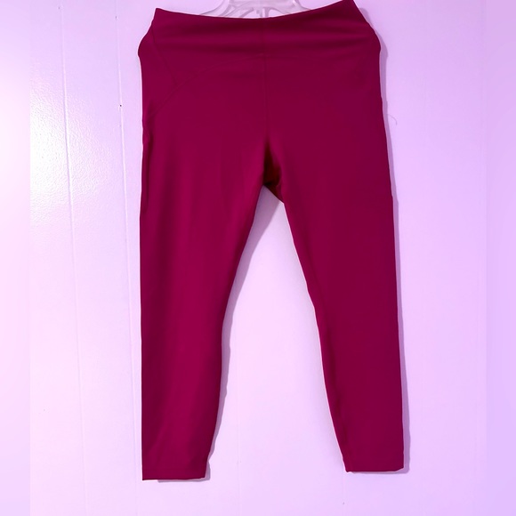 Lululemon Athletica Pink High Rise Cropped Leggings Size 10 - Picture 11 of 12